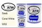 Preview: Saab, Coral White, W02: 1L Lackdose + 1L Klarlack + 500ml Härter - Set, von ATW Autoteile West.